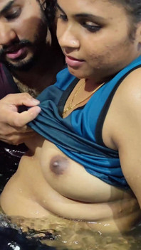 Hot Pool Romance with Boobs Press and Ass Romance