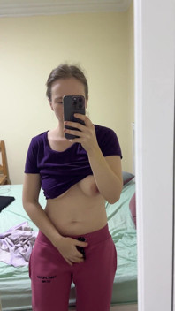 Teen Enjoys Herself in the Evening