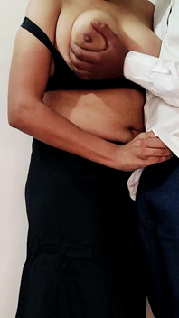Sexy Bhabhi Fucked in Hot Black Saree