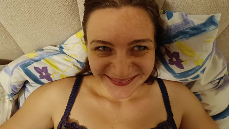 MorriganeRain: Intensa mamada con semen en boca y tragar