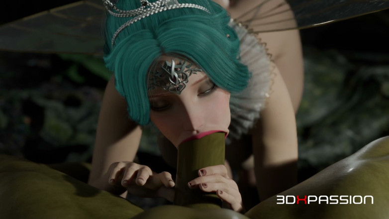 3dxpassion-transgender: 68 Futanari Orco scopa duramente la fata nei boschi - Pompino,...