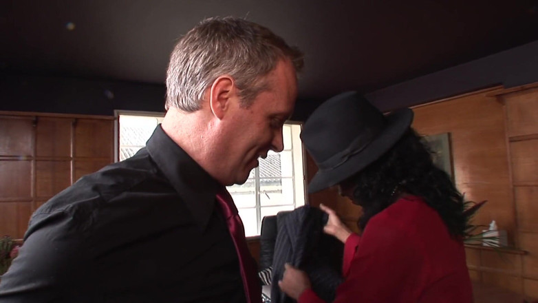 Whites on Blacks: Glamorous black MILF fucks a white man in the office