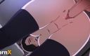 AI Anime Girl: Юные шлюшки продают ее киску, прыгнуть сиськами незнакомцу