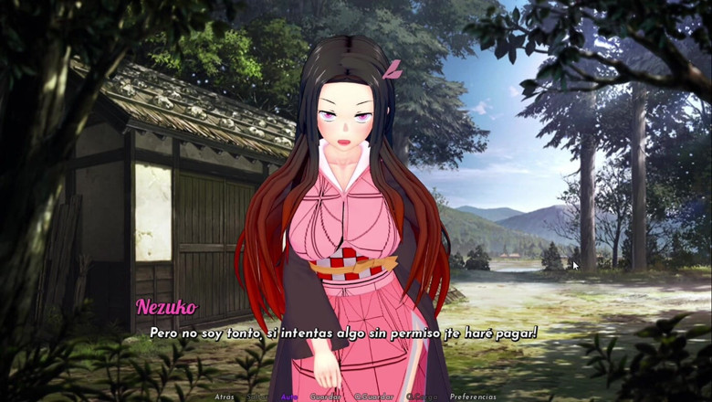 Monkylufy: Isekai Burdel Juego +18 (nezuko)