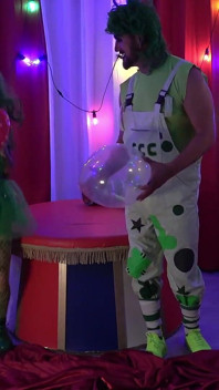 Lily Kink Meets the Balloon Loving Green Cock Crazed Clowns