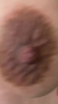 9th Month Pregnancy Play with My Hard Dark Nipples
