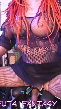A Short Ride to a Big Sissygasm on the Sex Chair