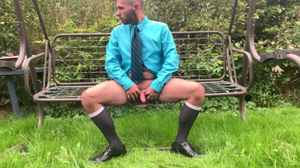 Werther1: Piss outside in suit