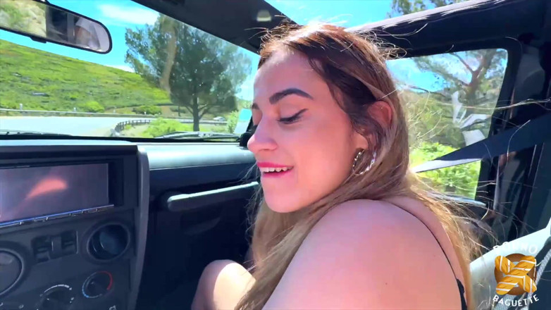 Porno Baguette: Marta, Gorgeous Woman, Gets Fucked Really Hard in a Car!