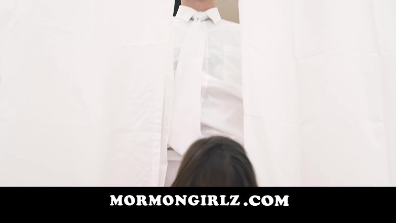Mormon Girlz: Mormon Girlz- Church teen sucks off a big elder cock