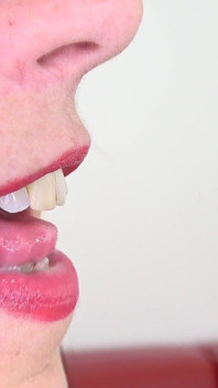 Mouth fetish clip with ali bordeaux fullhd - Inside my mouth
