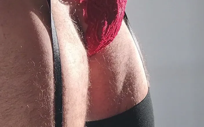 dragontrainer5: Crossdresser Strips Fucks Extreme Dildo Masturbates and Cums in Lingerie