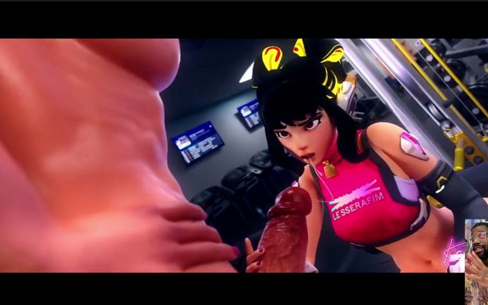L6RD7BLU3 FUTA: 大 futa 公鸡 zarya 内射在一个漂亮的紧致秃头阴户，小鸡巴 futa 骑着漂亮的大鸡巴