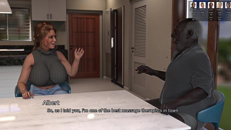 Lustful Gaming: Busty MILF Landlady Nailed and Creampied by a Horny Black...