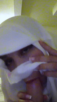 Burka Girl Cum Walk and Piss