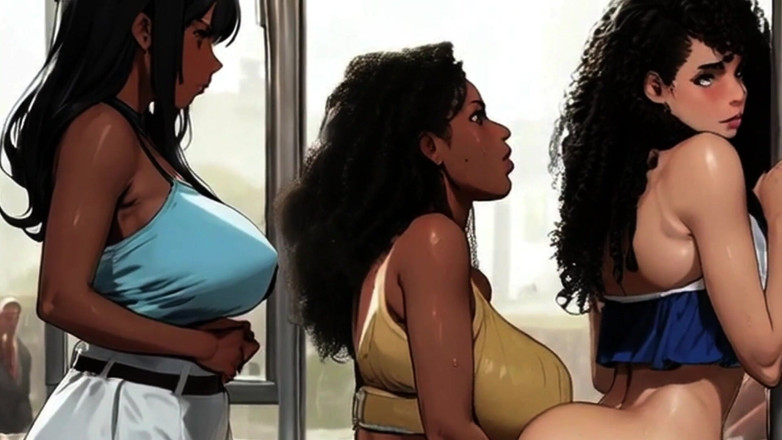 Spicy Toons: Milf lattiginose prendono l'autobus con i nuovi tooni piccanti Hentai!