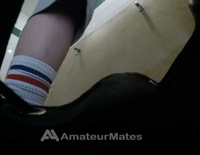 AmateurMates: Amateur Str8 Boy Caught Peeing at Public Toilet Urinal