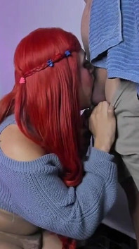 Bella Sucks Her Neighbor's Boyfriend's Cock