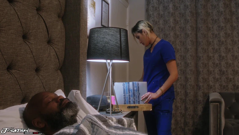 Jonathan Jordan: Horny Nurse Fucks Dirty Old Man