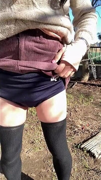 Self-training No. 67: Inserting a Tampon, Wearing Bloomers, and Performing a Tucked Pussy Chain Walk