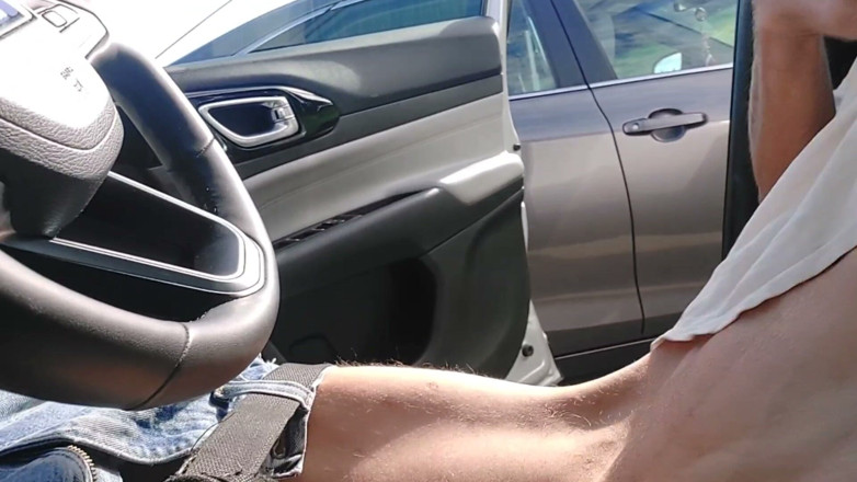 THCBDNA: Busy Parking Lot Jerk and Cum