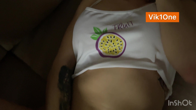 Vik1one: The blonde loves to caress her pussy when she has...