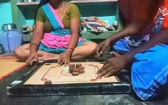 Village Bigg Boobs Aunty Bigg Boobs Aunty Carrom Board Is Playing with Man