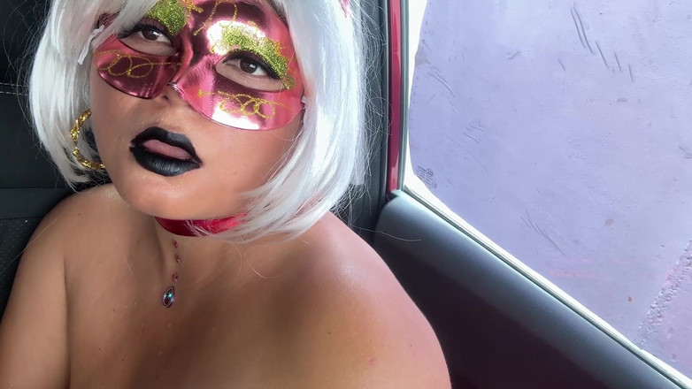 NEGRITA SEXY: Ahli pameran Krismas melancap dalam keretanya - frolic sengit di bawah...