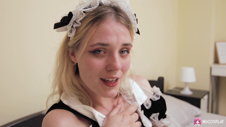 Nu Cosplay: Angelina Bong Is a Horny Maid Who Fucks Herself in...