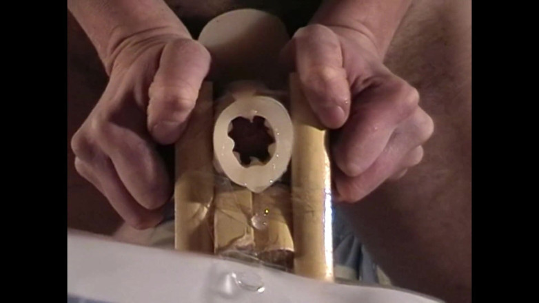 Mark Hannes: Long Fleshlight , coño follado, masturbación