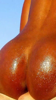 Ebony teen Nancy fucked by strangers on vacation on the beach