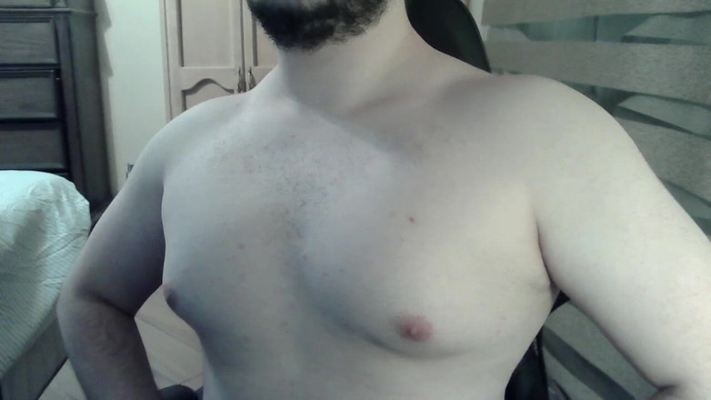Himbo_Fox: Muscular Jock Flexes His Muscles on Can