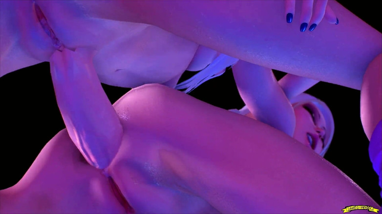 Gameslooper Sex Futanation: Blondynki i szokujący seks (część 3) zremasterowane - Futa Animation