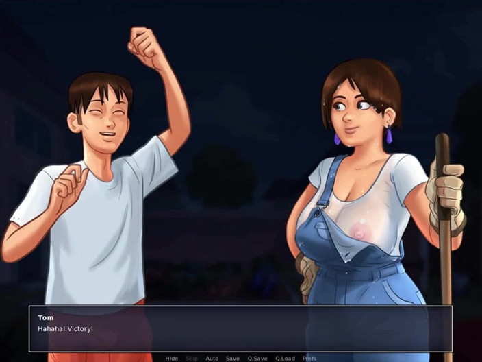 Dirty GamesXxX: Summertime Saga: cougar arrapata milf da giardino ep.23