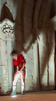 Excessive Cumshot in a Super Risky Place