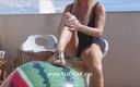 Gspot Productions: Huge Beach Ball Masturbating Inflatable Fun Outdoors