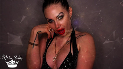 Goddess Misha Goldy: 今日は私の大きな赤い唇のあちこちでオナニーさせています!JOIマインドファック!