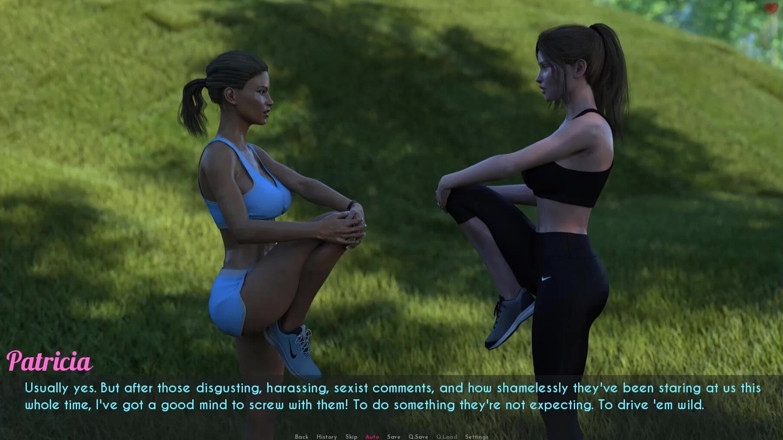 Visual Novels: Istri dan ibu tiri bagian 66 - tante-tante cantik di taman
