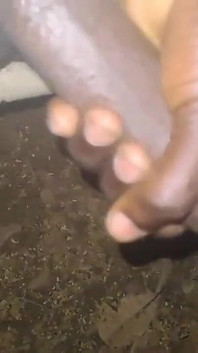 A Hot Big Black Cock Mastubating