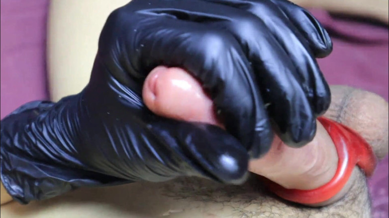 SEXY_GUYBEST: Sehr sanfte und sexy massage des roten harten kopfes