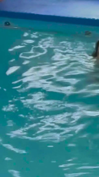 Beautiful, Sweet and Also Very Slutty Takes 2 Cocks in the Pool