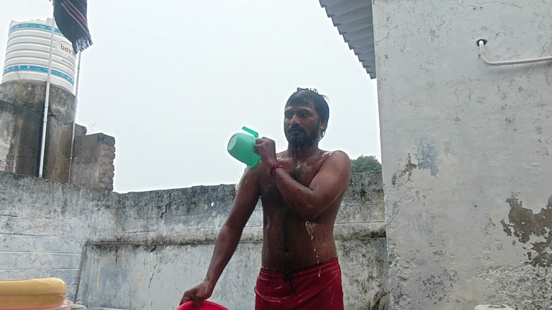 KUMBHA MANOJ KUMAR: Xhard - Bathroom Cleaning in Village