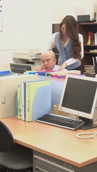 Playful Asian Secretary Unabashedly Entered the Stall and Called Him for a Threesome