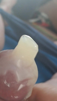 Cumshot in Condom