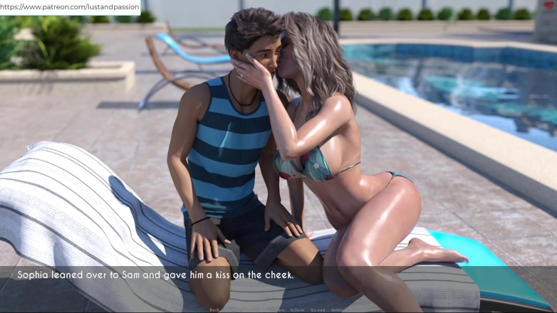 Johannes Gaming: AWAM - Sam massage lotion auf sophia rücken