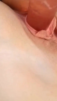 To Excite Your Cock with a Pink Dildo in a Little Pink Pussy