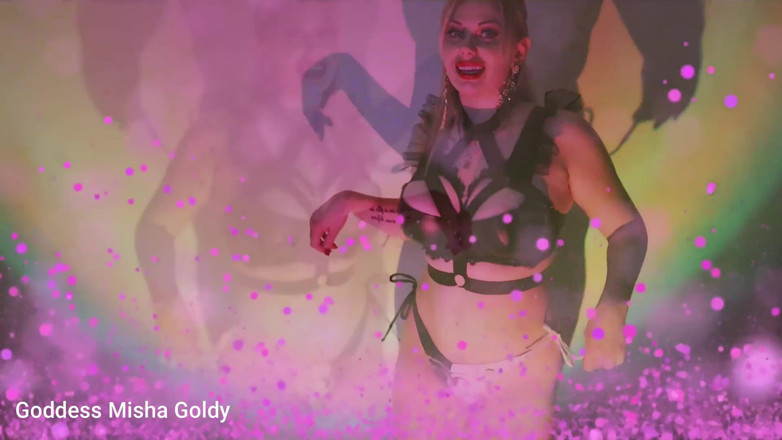 Goddess Misha Goldy: Segati per il tuo fallimento! Non smetti mai di masturbarti!...