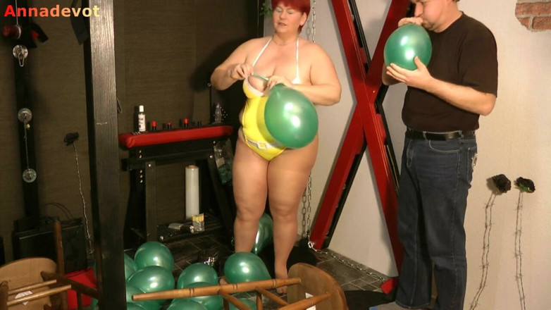 Anna Devot: Annadevot - Balloons in a swimsuit