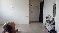 KRNStudio: Sesión de fm # 41 la dominatrix Nadia juega con esclavo