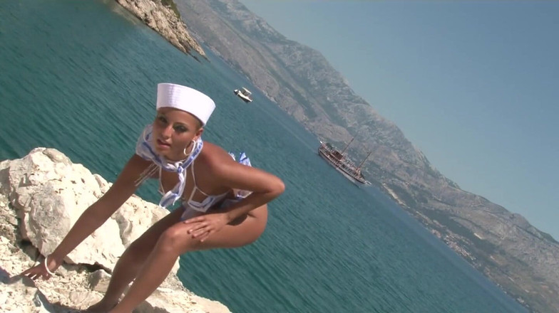 THAGSON CORE: Big Tits Sailor Babe Flashing Outdoors by the Sea